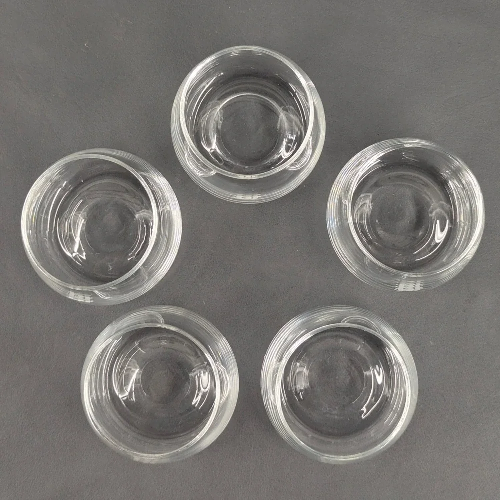 SAS Scandinavian Airlines System Glass Tumblers Set of 5 Logo Etched Clear